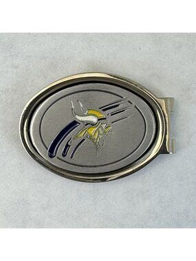 NFL Minnesota Vikings Pewter Money Clip American Football 2" Compact NEW